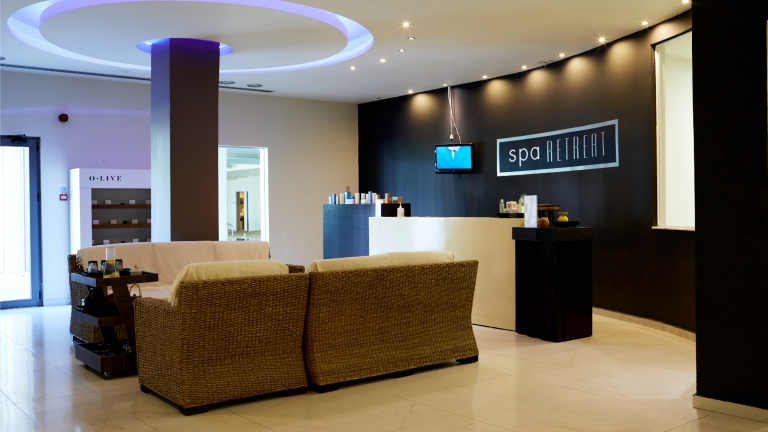 Spa reception at Levante Beach Club