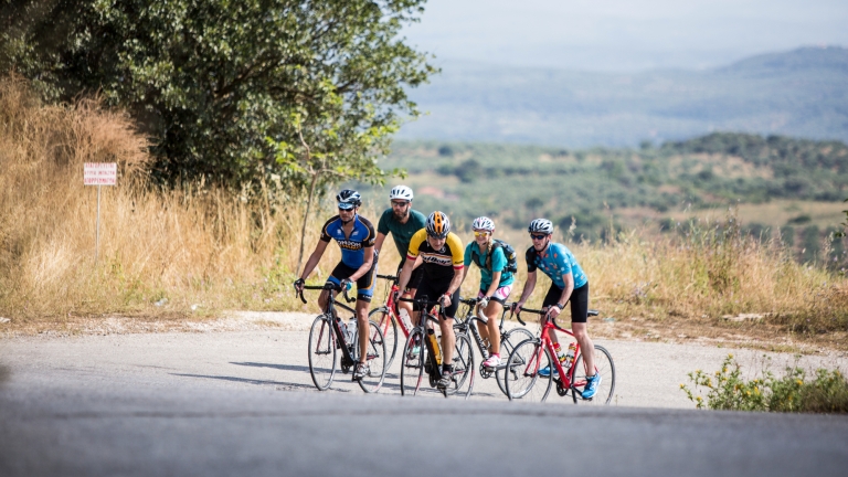 Guided road cycling at Messini Beach Club