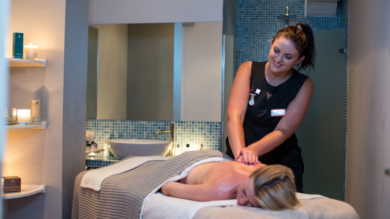 Treatment room at Messini Beach Club