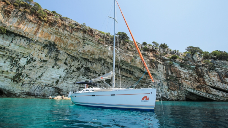 A Neilson yacht moored up