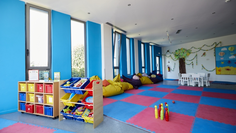 One of the kids' club rooms at Levante Beach Club