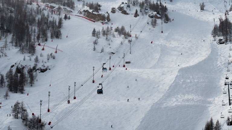 La Face de Bellevarde - World Cup ski area