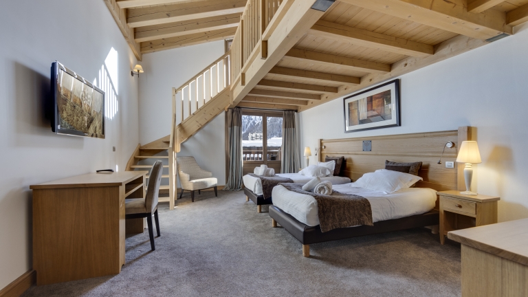 Room with Mezzanine floor at Hotel & Spa Le Savoie