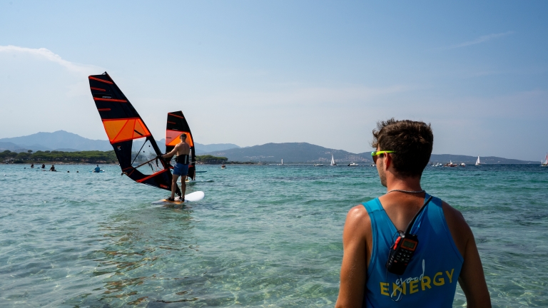 Windsurfing for beginners at Baia dei Mori Beach Club