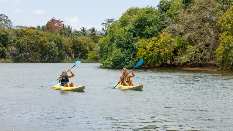 Kayaking along Lime River
