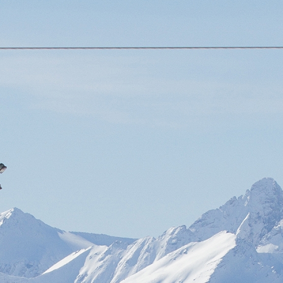 Tyrolienne lift Val Thorens