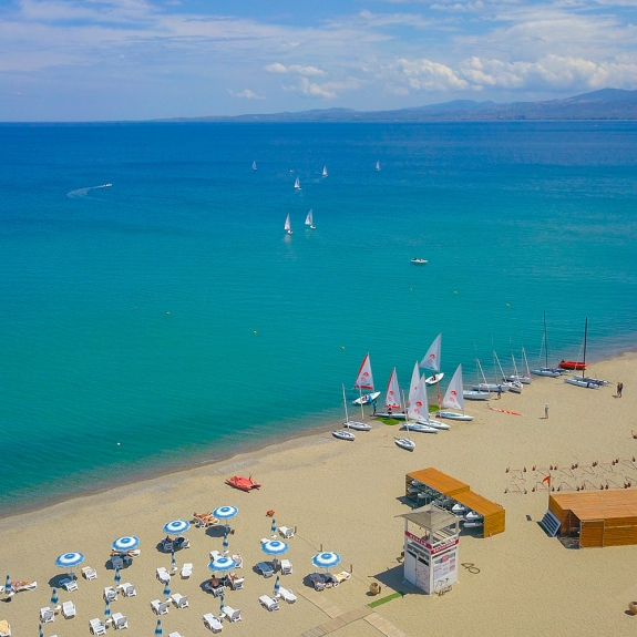beach and sailing area