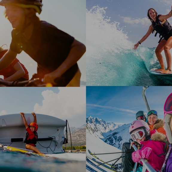 Image of people doing multiple activities