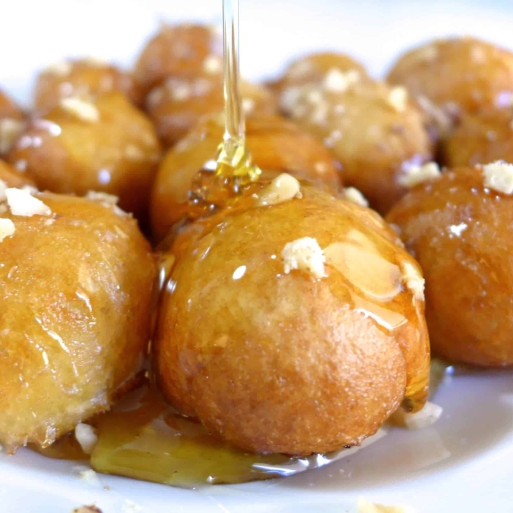 Loukoumades 'Greek style doughnuts'