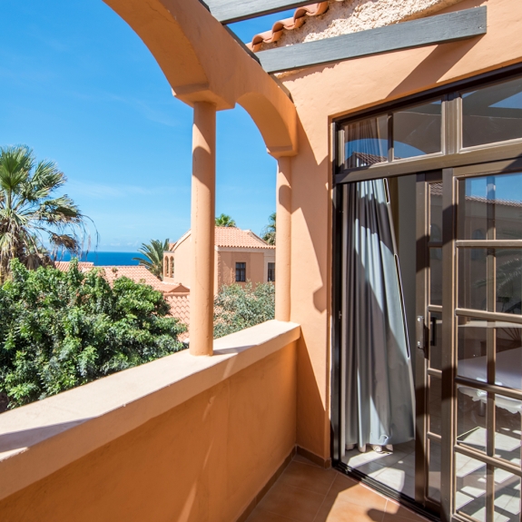 a typical balcony on one of the rooms