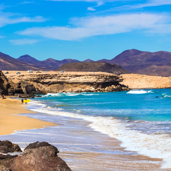 our local beach, Playa de la Pared