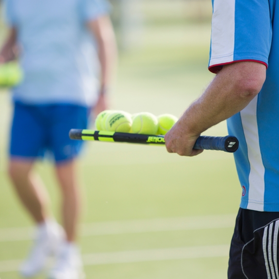 two tennis courts with inclusive coaching from the Neilson team