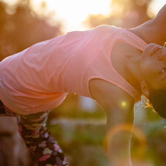 Woman doing yoga