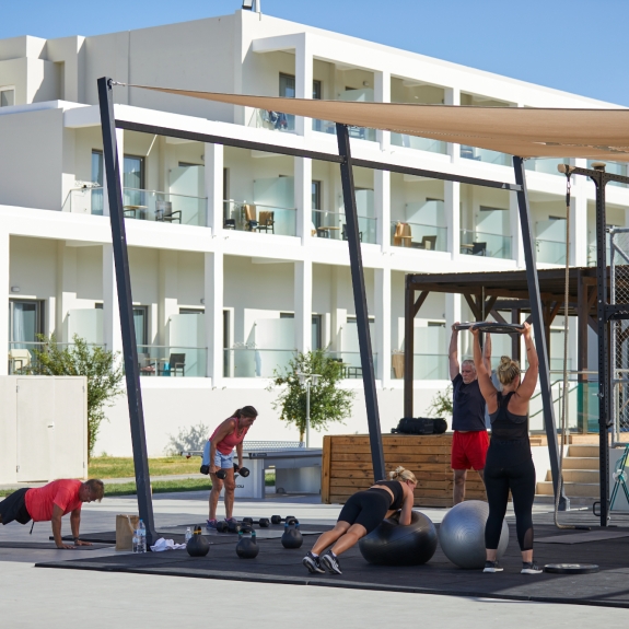 Strength and conditioning at Levante Beach Club