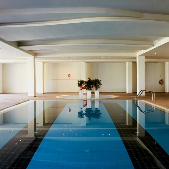 Indoor pool at Levante Beach Club