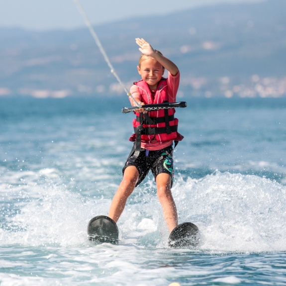 Water-skiing for everyone at Messini Beach Club