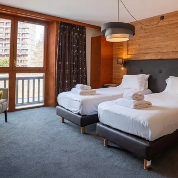 Twin room at Hotel Ducs de Savoie