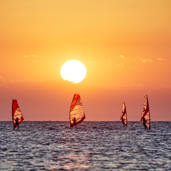 WIndsurfing at Levante Beach Club
