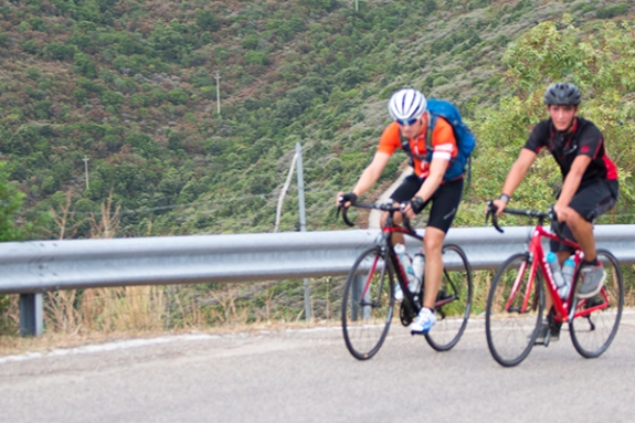 4 people on road bikes