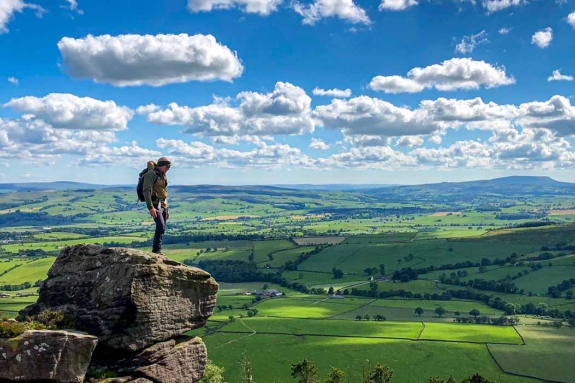 Matt Henderson looking across the valley