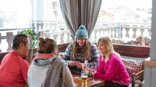 friends playing cards