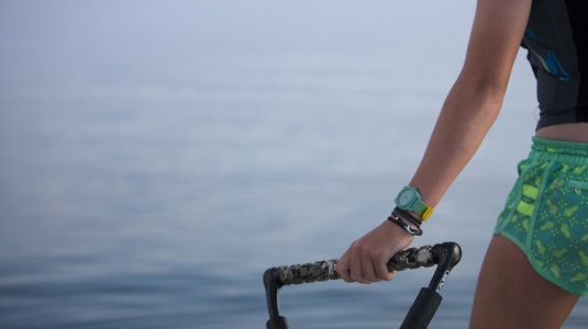 Noodle plank and bike