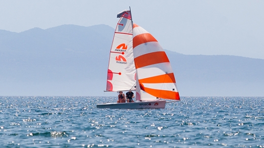 dinghy sailing on Mar Menor