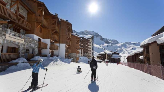 Ski past your chalet