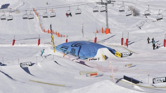 7 Cube snowpark, La Plagne