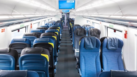 inside of an empty plane