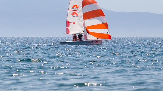 dinghy sailing on Mar Menor