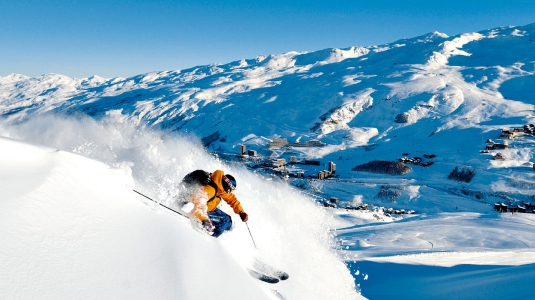 off piste skiing in Les Menuires