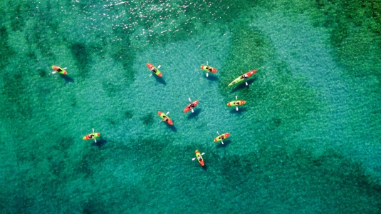 Kayaking at Retreat Beachclub