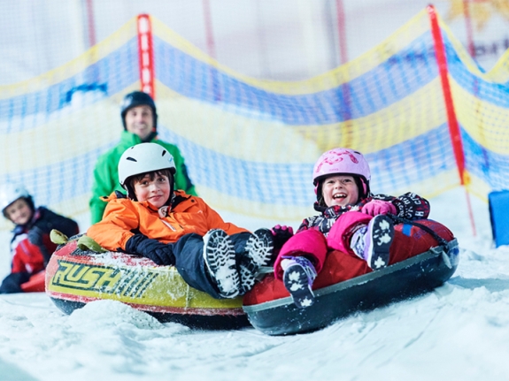 sledging fun indoors