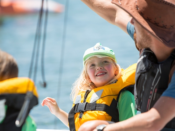 children sailing