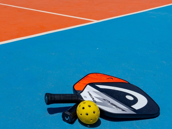 Pickleball and bat