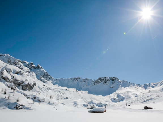 Snowy mountains in Italy