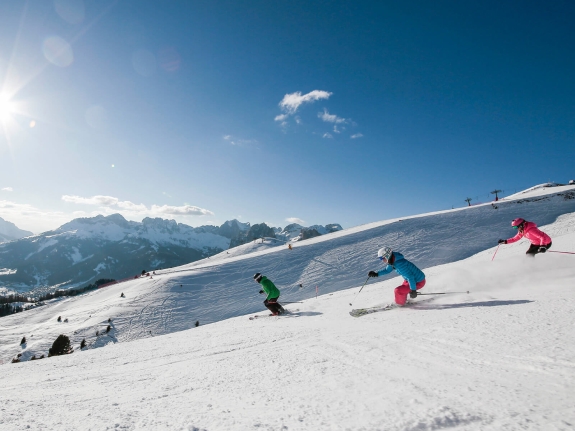 Skiers in Italy