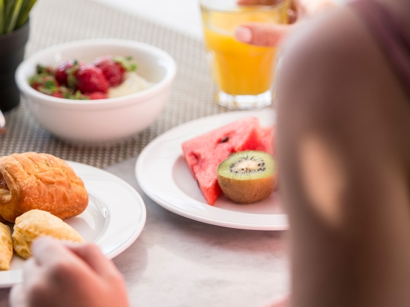 breakfast at Messini Beach Club