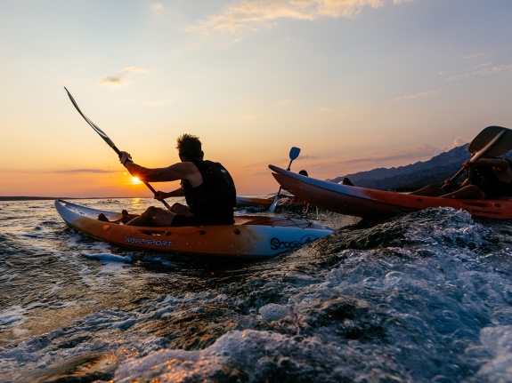 kayaking at Alana Beach Club
