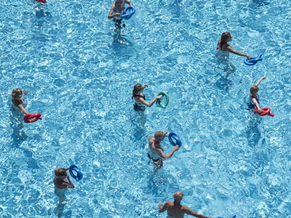 Aqua in the sunshine