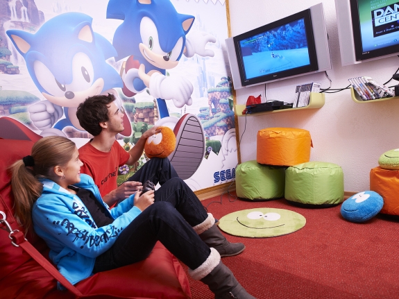 Enjoying games and movies