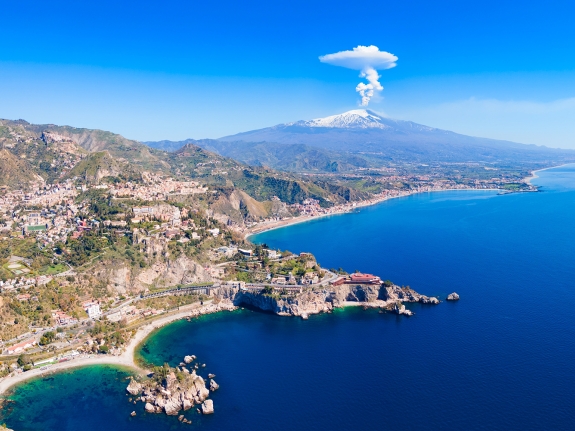 Mount Etna on the island of Sicily