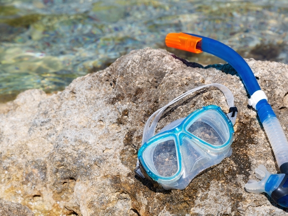 Snorkel and mask