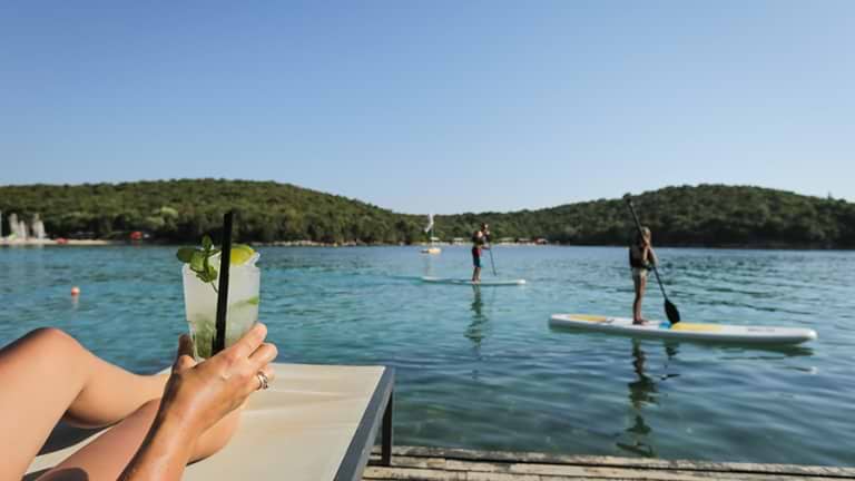 Relaxing down by the waterfront