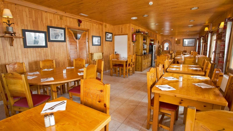 The inviting restaurant