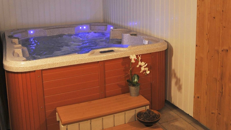 The indoor hot tub
