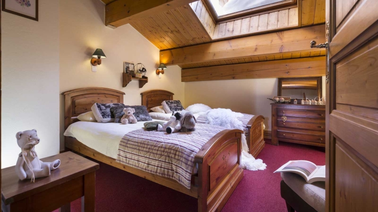 A typical club twin room