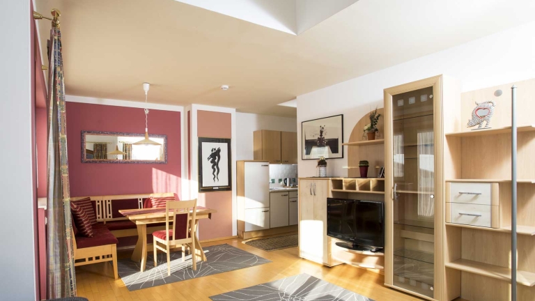 The living room of a suite