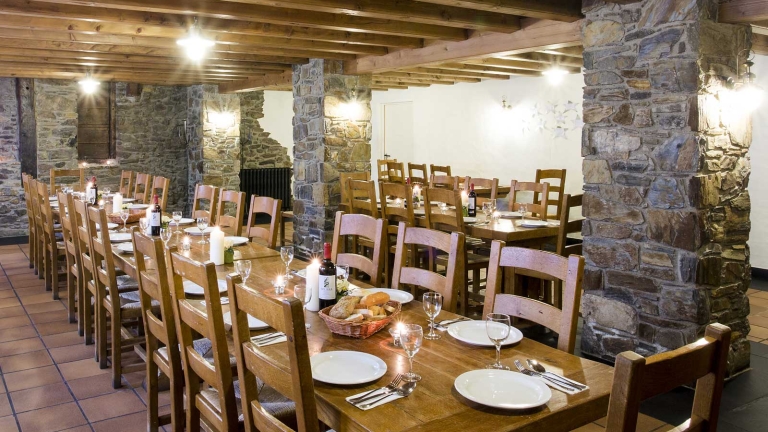 The large dining room